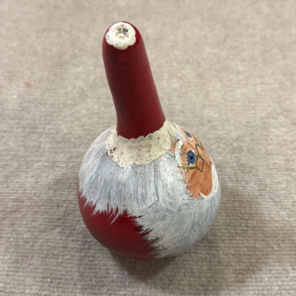 Santa Claus Gourd Hand Painted Christmas Folk Art Decor 8